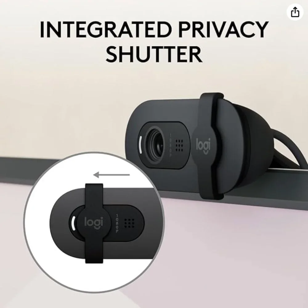 Logitech 960001580 Brio 100 1080p Full HD Webcam (Brand New MSRP $40)